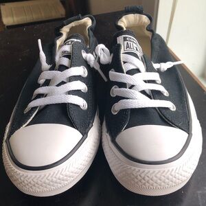 Converse All Star black and white slip on size 7